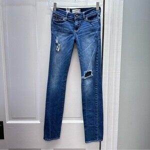 Abercrombie Kids Blue Distressed Jeans